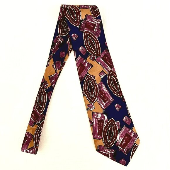 Pierre Balmain Mens Necktie Paris Design of Italian Silk 57 in x 4 in Tie - Picture 1 of 7